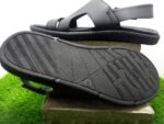Sleekar Men's Black Buckle Sandal – Synthetic Upper with Rubber Sole - Image 3