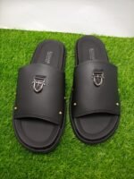 Sleekar Men's Black Premium Slide Sandal – Studded Modern Design - Image 2
