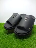 Sleekar Men's Black Premium Slide Sandal – Studded Modern Design - Image 3
